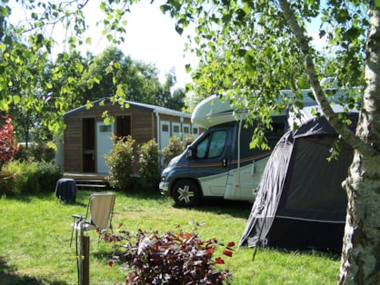 Sanitaire privatif au camping 5 étoiles parc de fierbois en val de loire