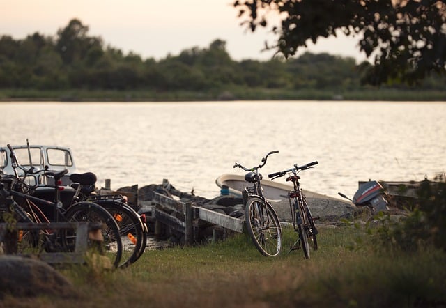 Parc De Fierbois: Campingplatz entlang des Flusses Loire mit dem Fahrrad