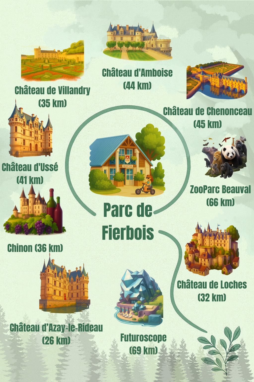 Carte environs Fierbois